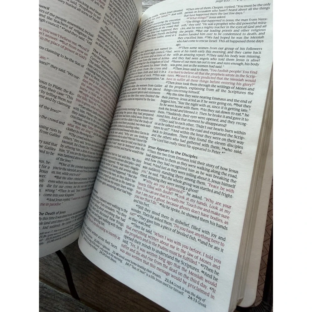 New Living Translation Tyndale House Holy Bible Gift Award NLT Leather Like Used